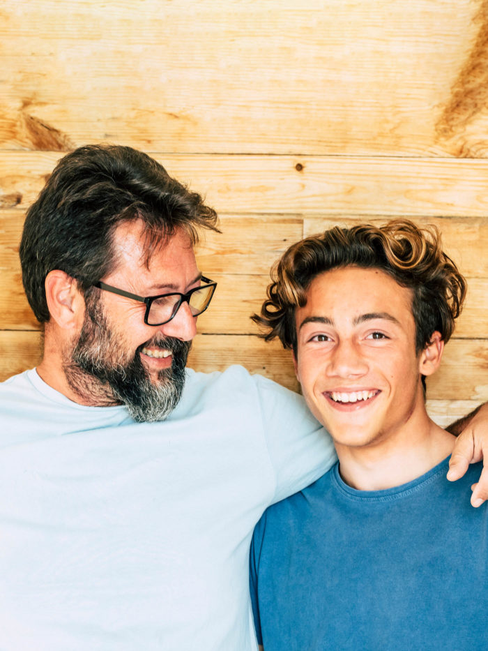 Father and son portrait