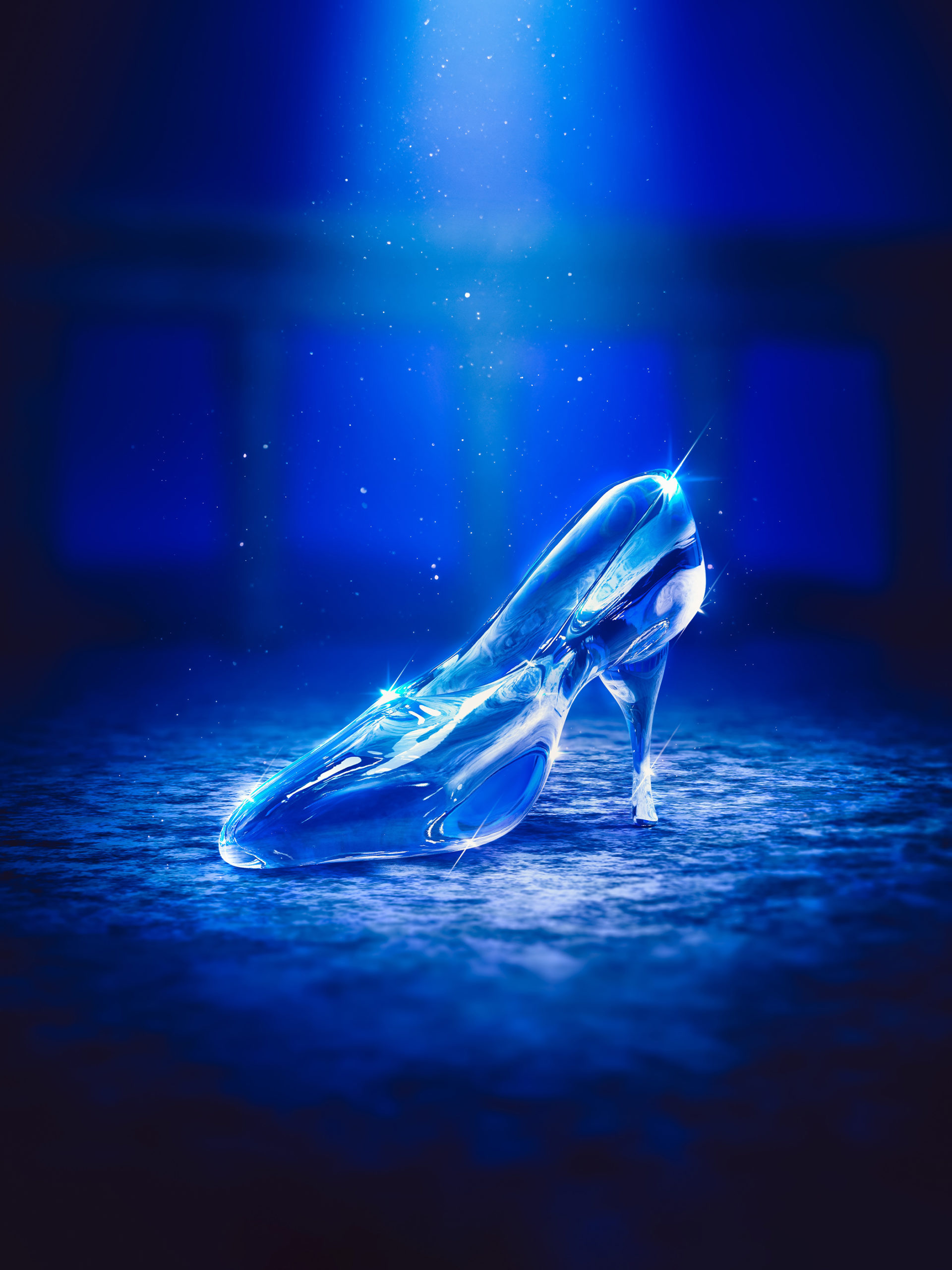 digital illustration of glass slipper
