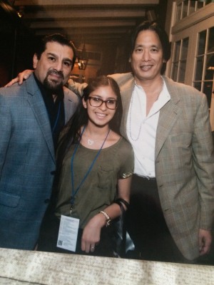 Vanessa Avina, with her father and Dr. Chang. 