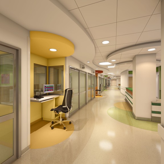 CHOC NICU Corridor Nurse Alcove CHOC Health