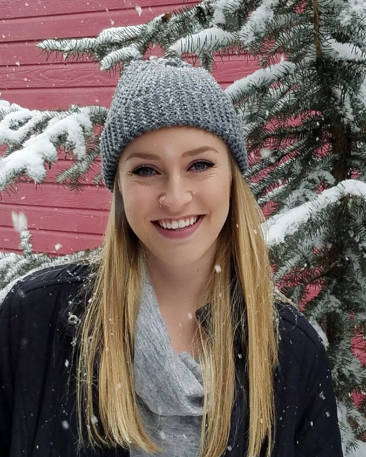 CHOC patient Brianna Miller outdoors in the snow