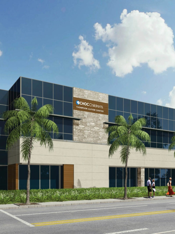 rendering of CHOC Thompson Autism and Neurodevelopmental center