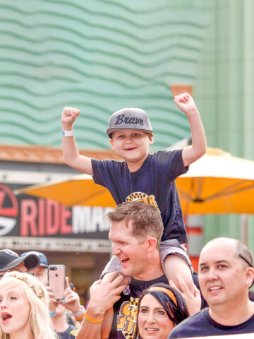 Carter cheers at the CHOC Walk - nutrition tips for the CHOC walk