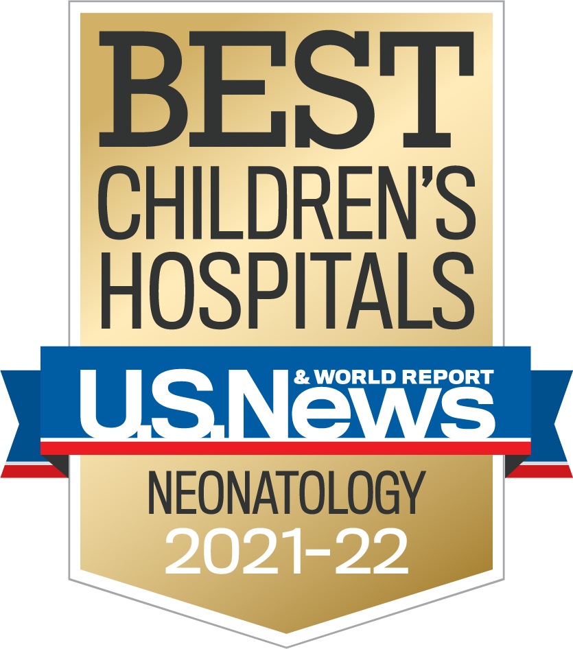 illustrated badge representing U.S. News Best Chidlren's Hospitals