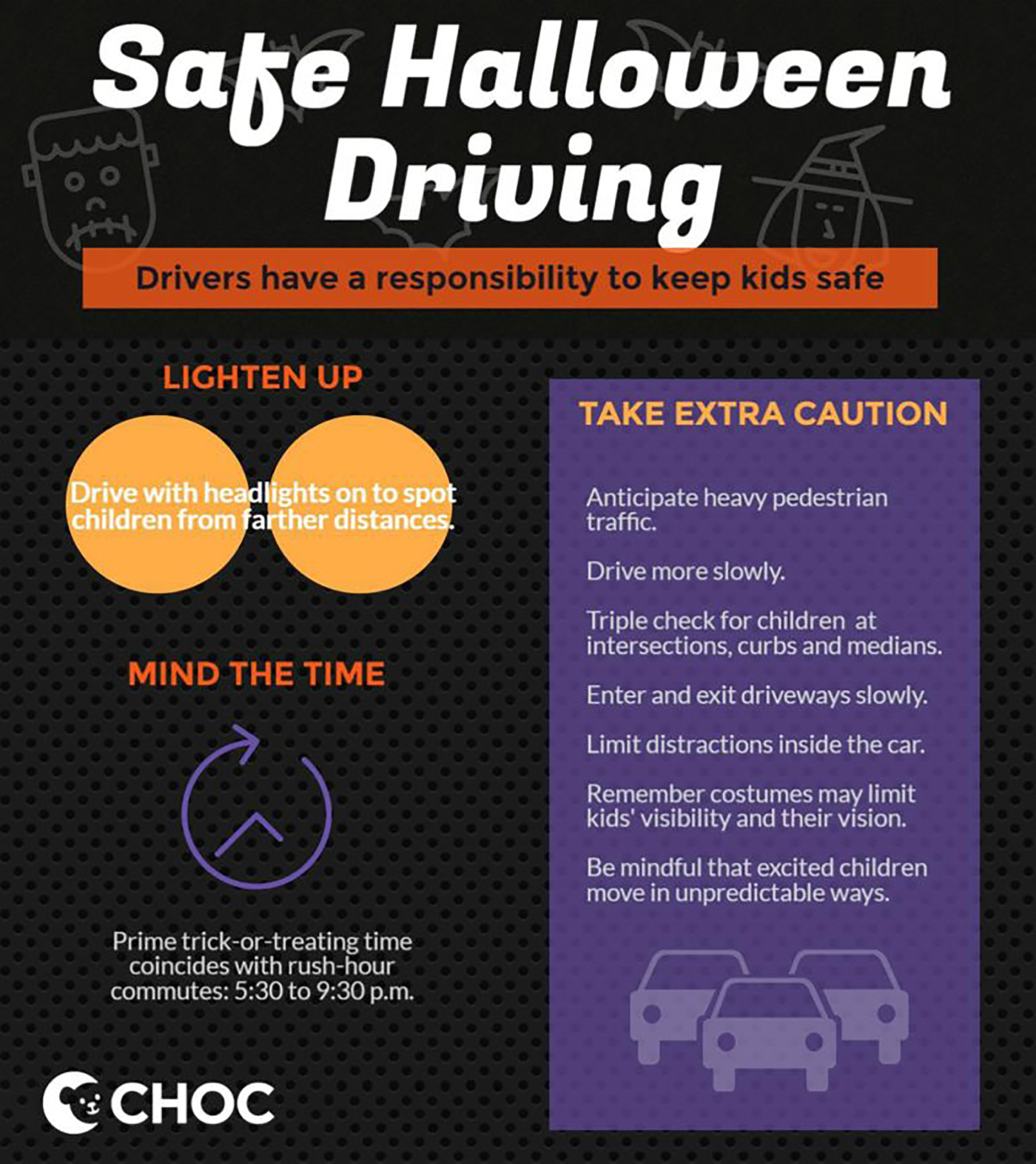 An illustration depicting safe driving tips and techniques
