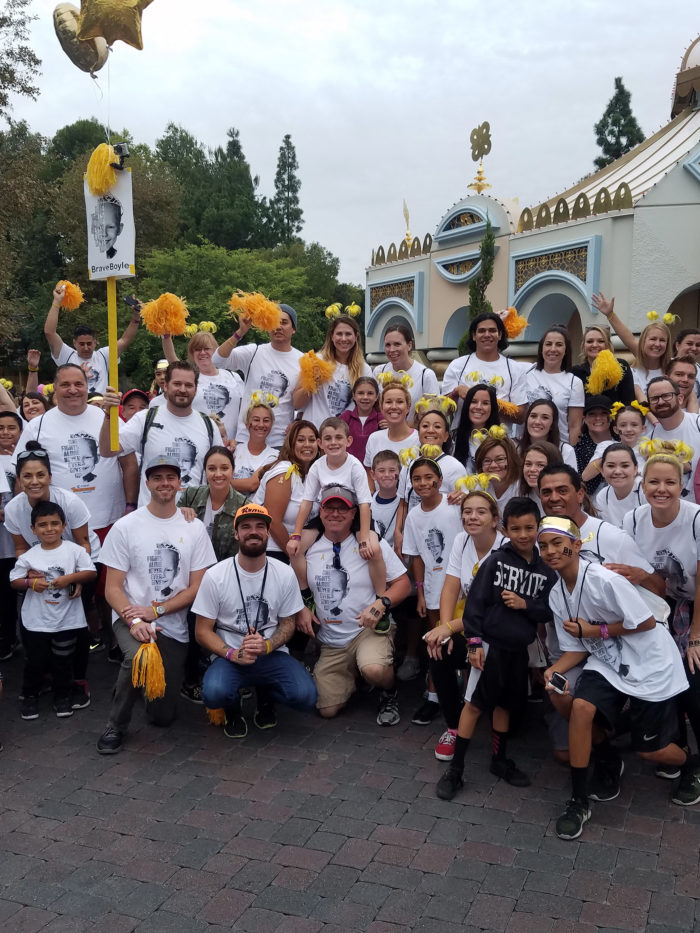 Team Brave Boyle posing together at CHOC Walk in the Park