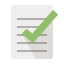 document with checkmark icon