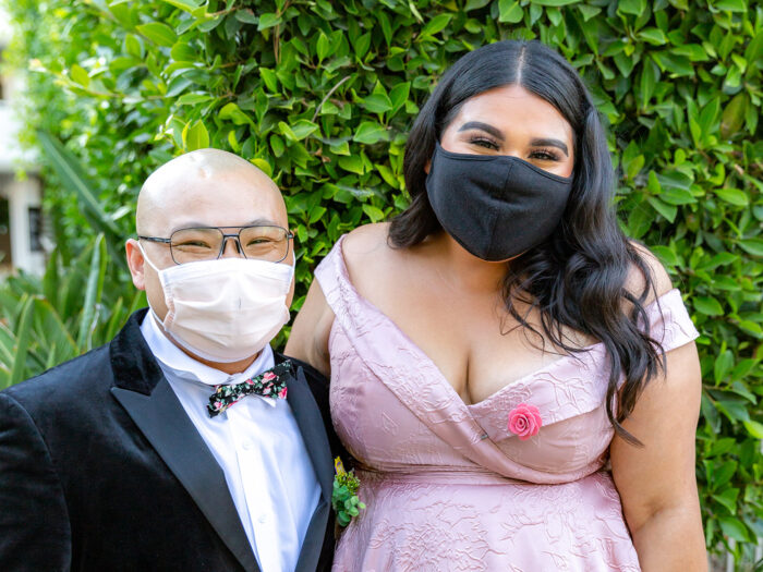 Vincent and date at oncology ball