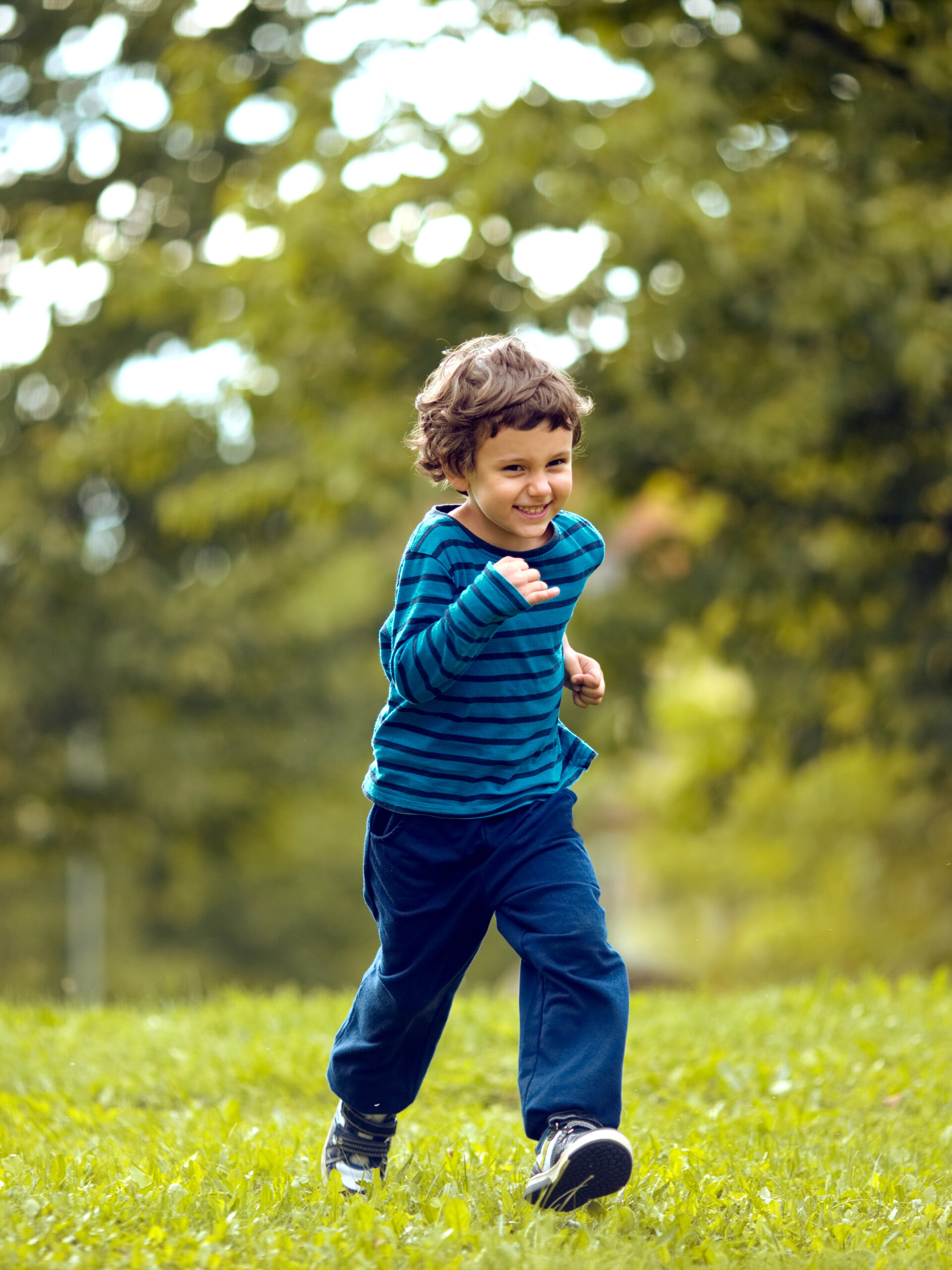 Kid with asthma running