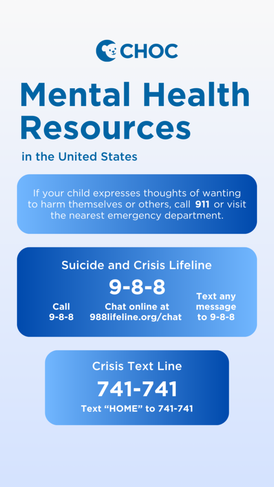 Mental health crisis resources and phone numbers - United States