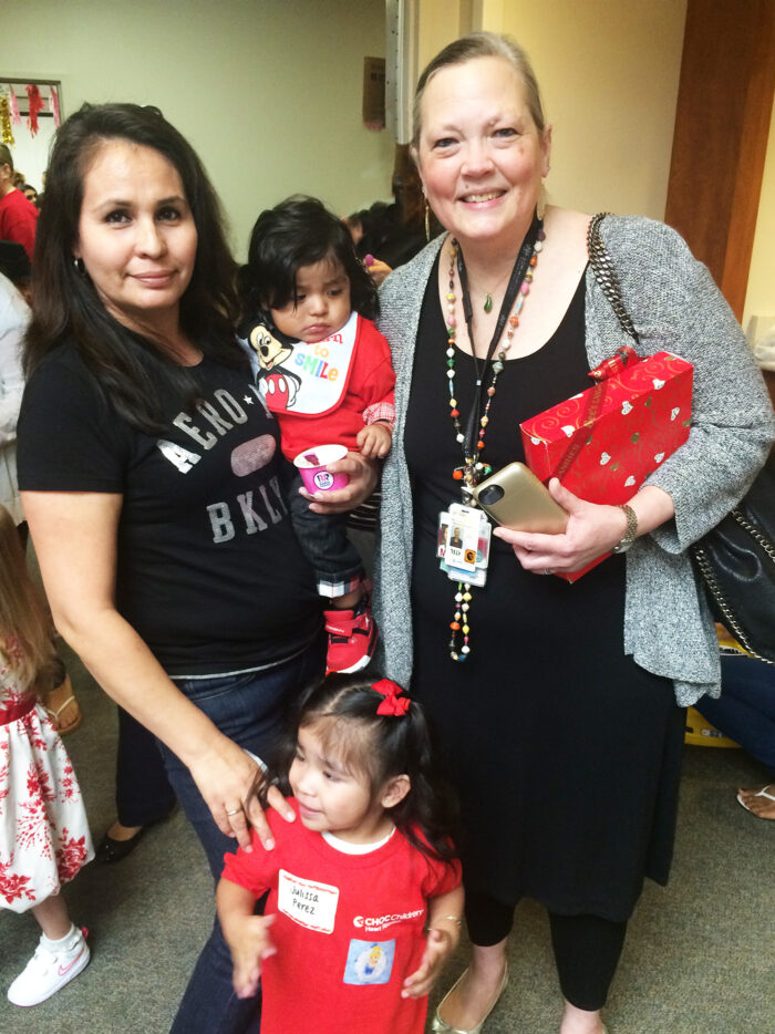 Hortensia, Julissa and Joseph with Dr. Joanne Starr - CHOC Heart Institute