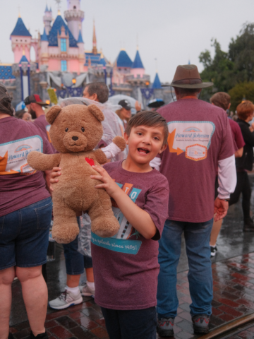 Ezra at CHOC Walk in Disneyland