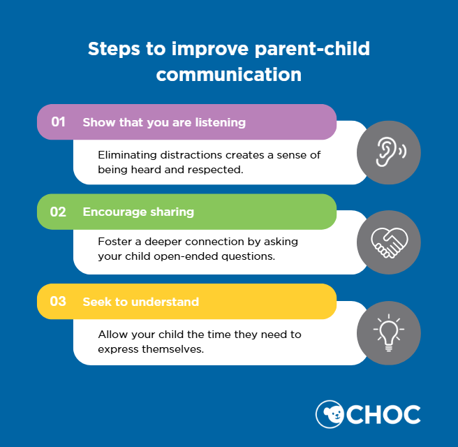 Steps to improve parent-child communication