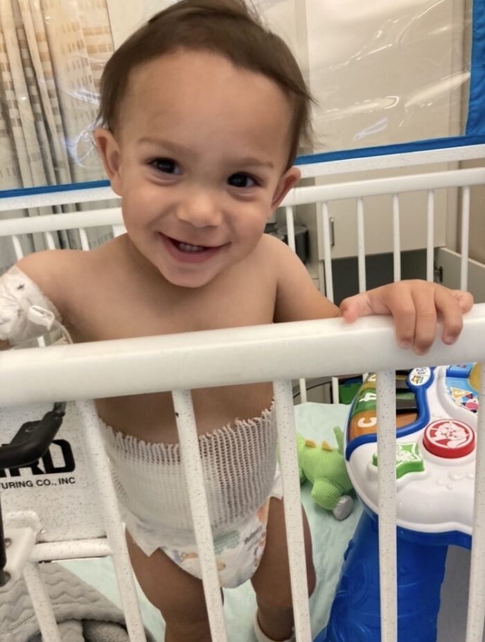 Now 4, Chase is potty-trained, energetic and loving life as a big brother.
