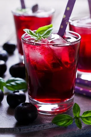 Blueberry Basil Cooler