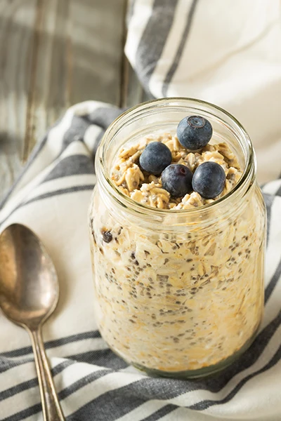 Blueberry Turmeric Overnight Oats