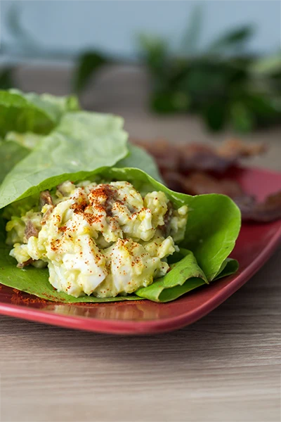 Egg Salad Lettuce Boats