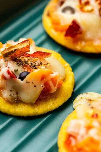 Mini Polenta Pizza Bites