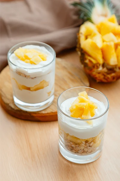 Tropical Pineapple-Coconut Parfait