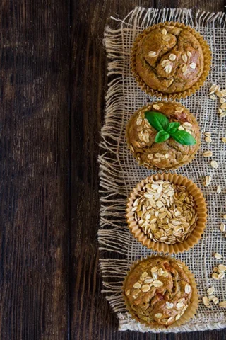 Zucchini Oat Muffins