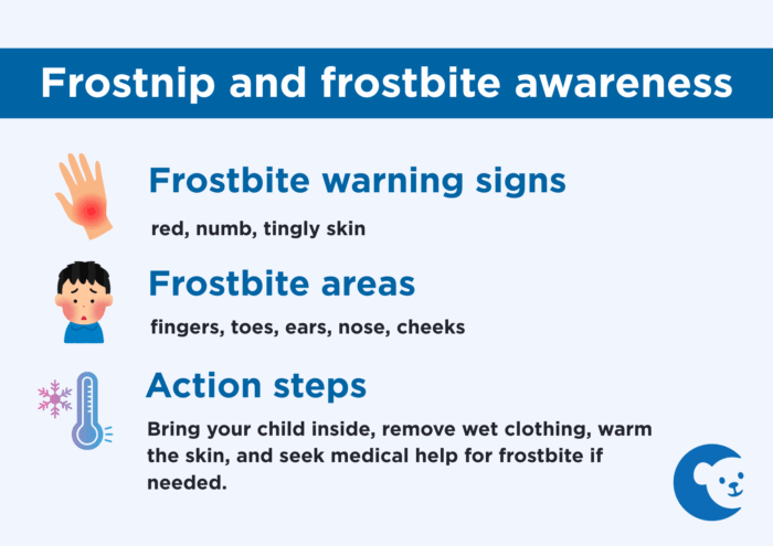 Winter safety tips for protecting kids from frostnip and frostbite